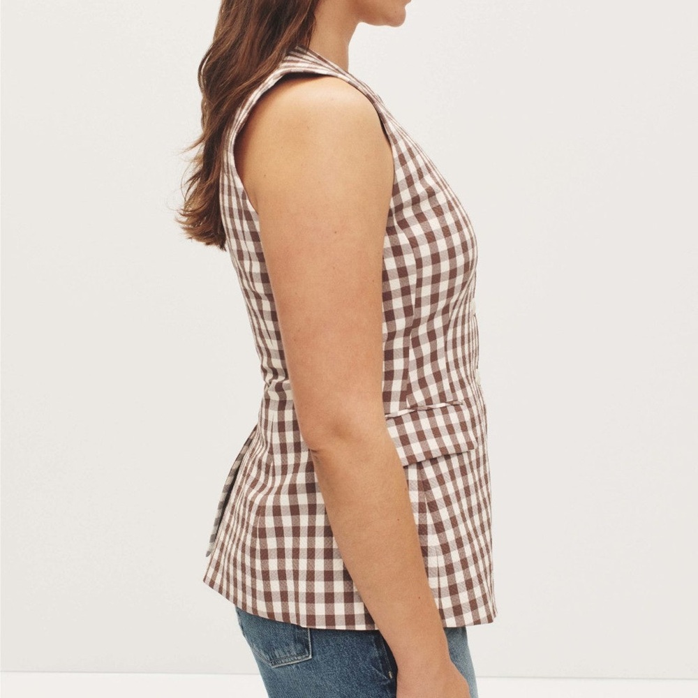 Veronica Beard Lois Vest - Light Chicory/Dove - Picture 3 of 5